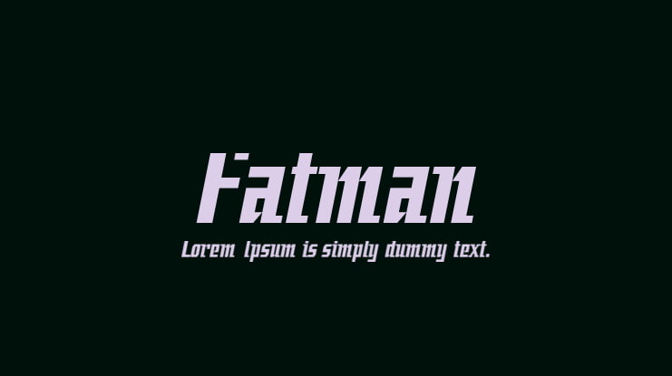 Fatman Font
