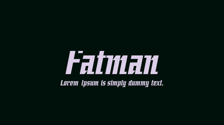Fatman Font