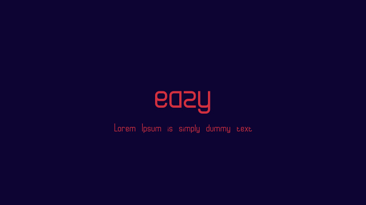 eazy Font
