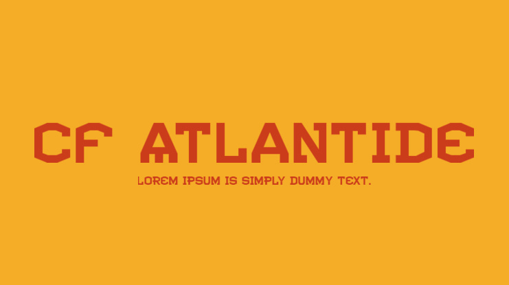 CF Atlantide Font