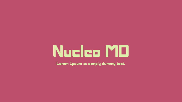 Nucleo MD Font