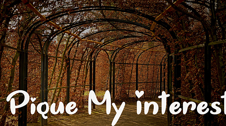 Pique My Interest Font
