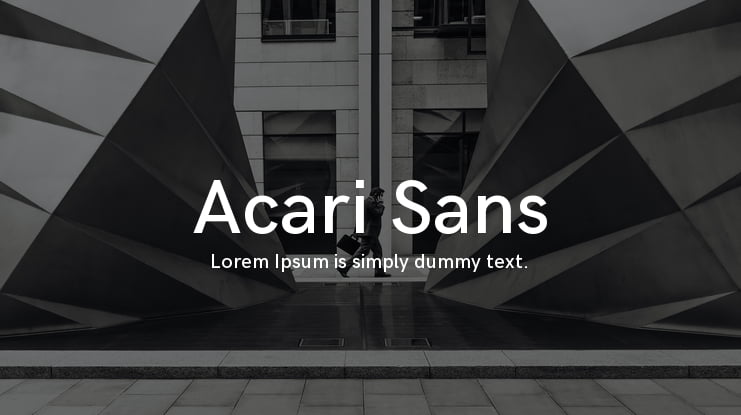 Acari Sans Font Family