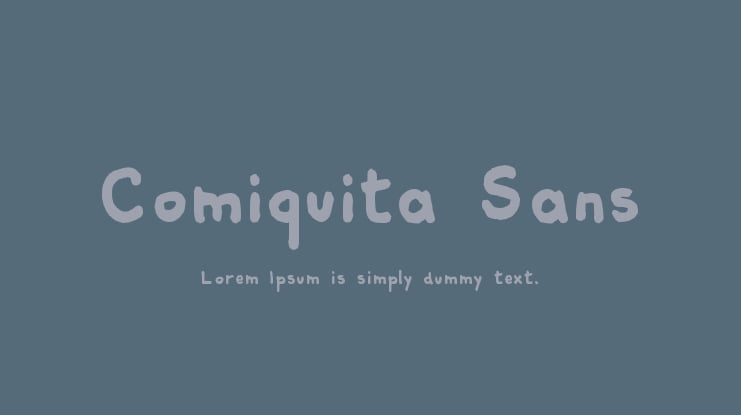 Comiquita Sans Font