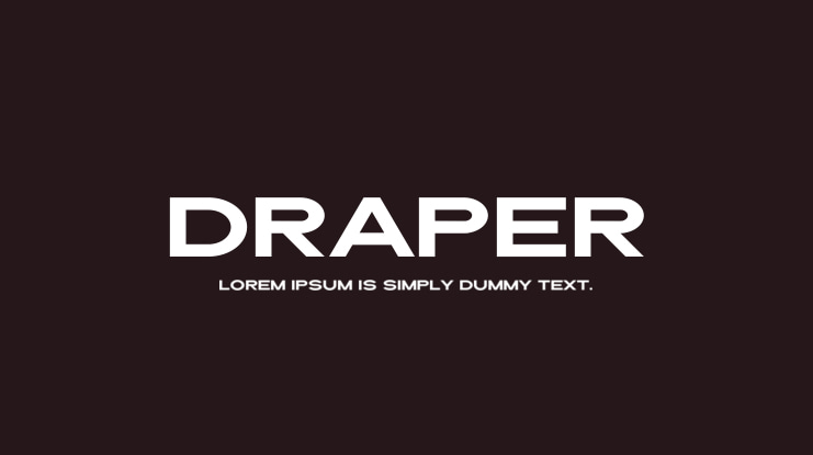 Draper Font