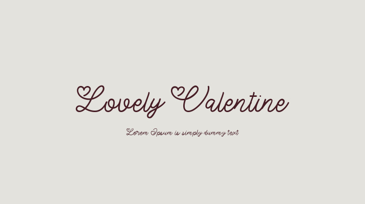 Lovely Valentine Font