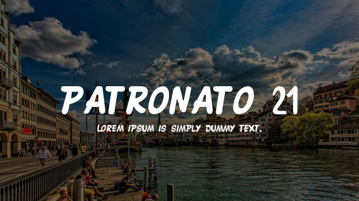 Patronato 21 Font