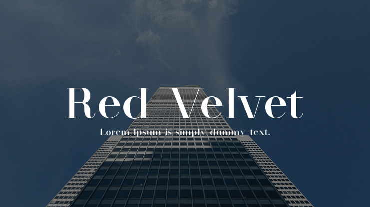 Red Velvet Font