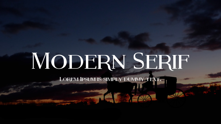 Modern Serif Font Family