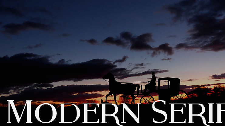 Modern Serif Font Family
