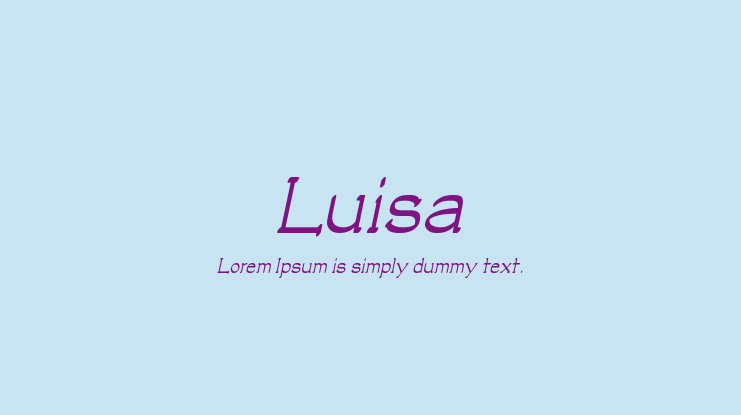 Luisa Font Family