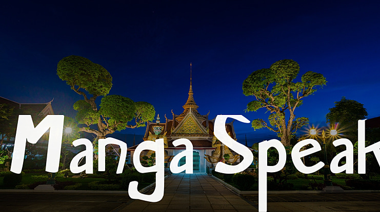 Manga Speak Font Family
