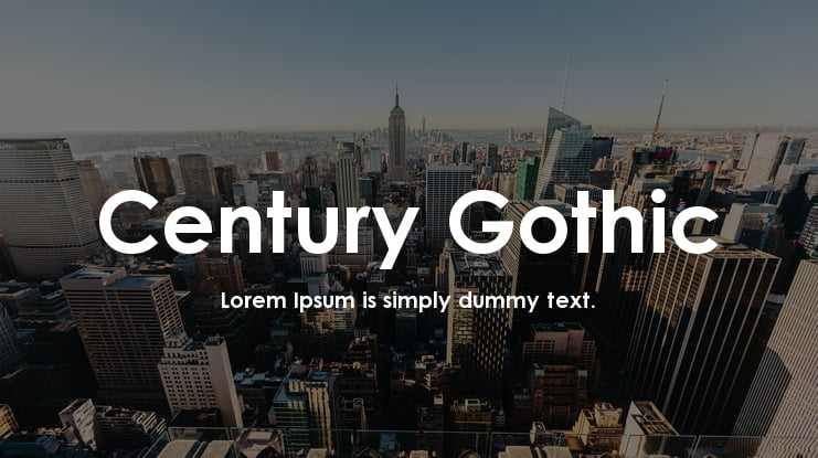 century gothic woff