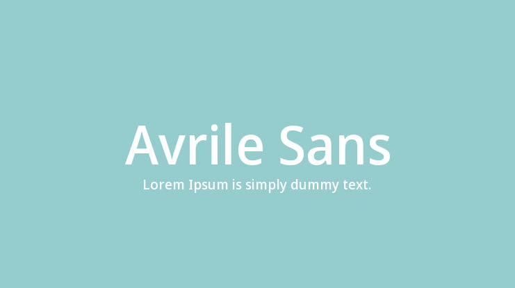 Avrile Sans Font Family