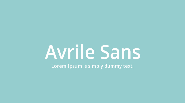 Avrile Sans Font Family