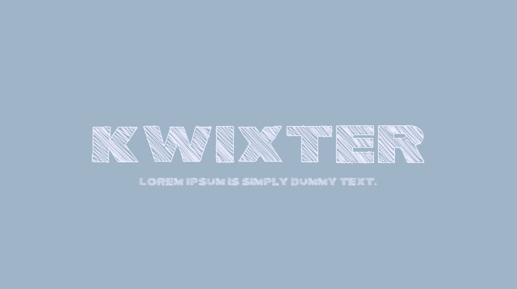 Kwixter Font