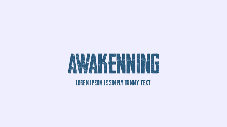 AWAKENNING Font