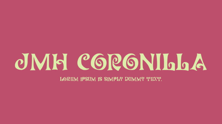 JMH Coronilla Font