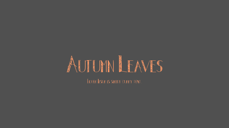 Autumn Leaves Font
