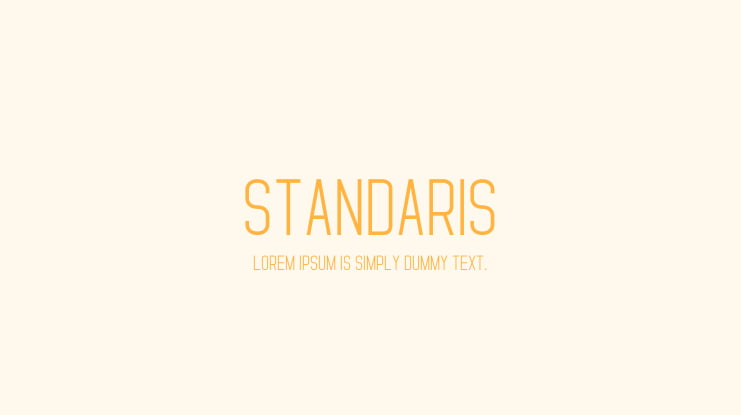 Standaris Font
