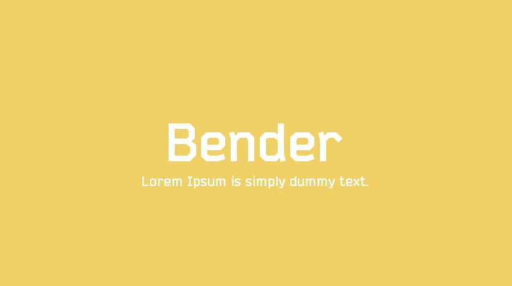 Bender Font Family