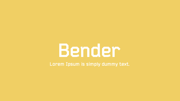 Bender Font Family