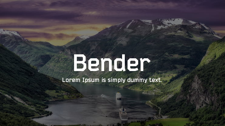 Bender Font Family