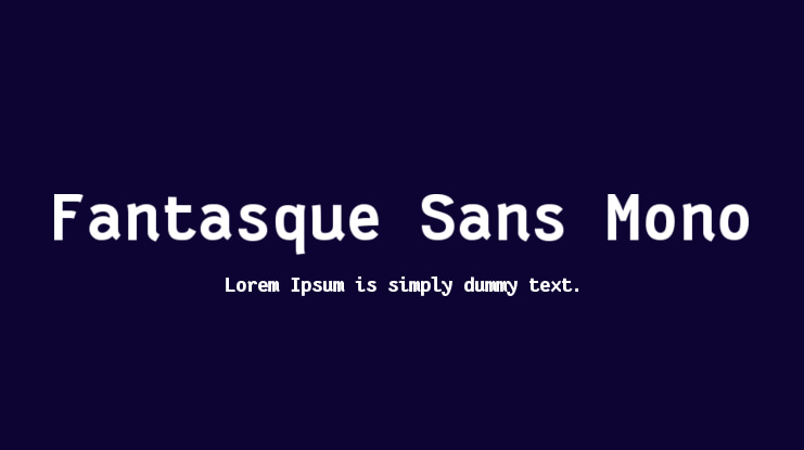 Fantasque Sans Mono Font Family