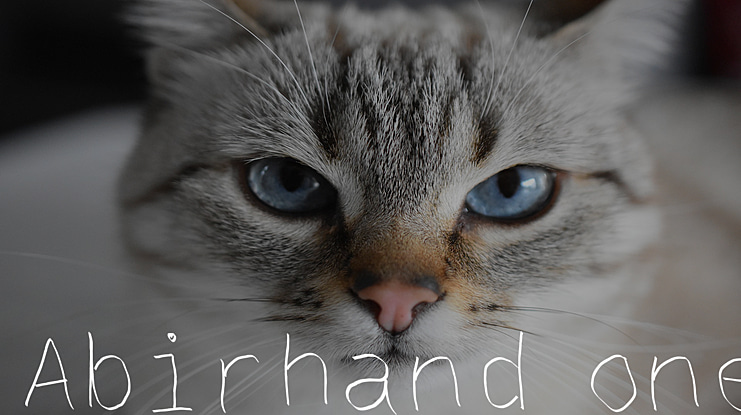 Abirhand one Font