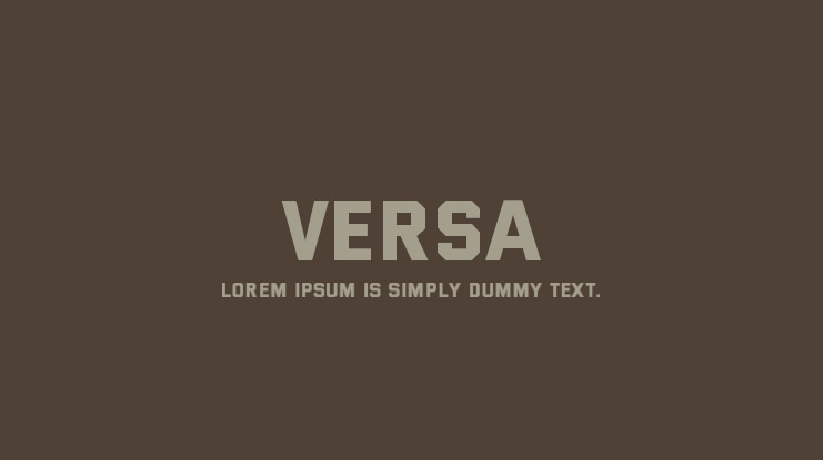 Versa Font