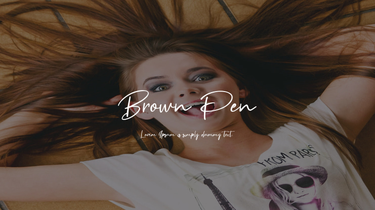 Brown Pen Font