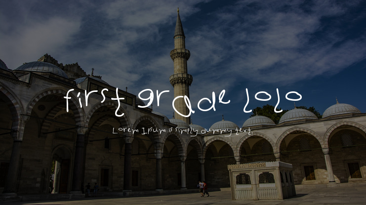 first grade lolo Font