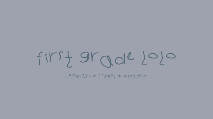 first grade lolo Font