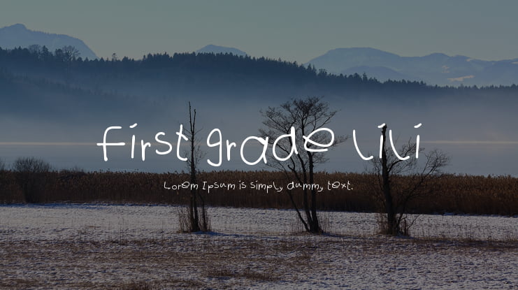 first grade lili Font
