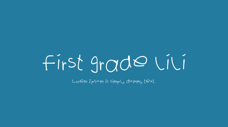 first grade lili Font