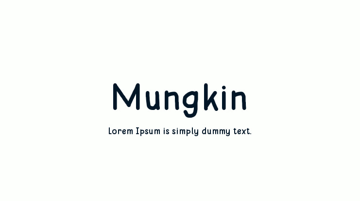 Mungkin Font Family