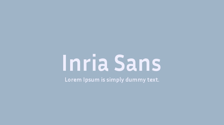 Inria Sans Font Family
