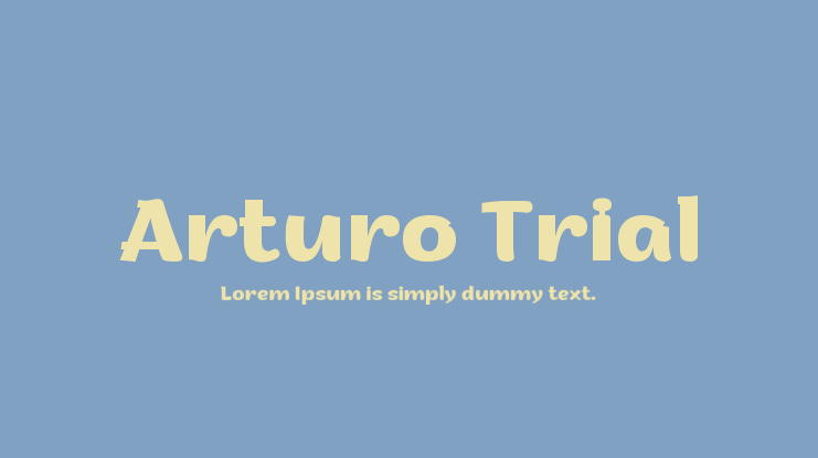 Arturo Trial Font Family