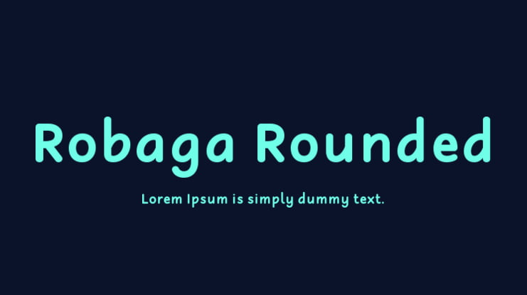 Robaga Rounded Font Family