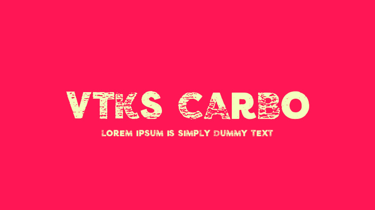 vtks carbo 753 Font