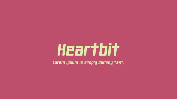 Heartbit Font