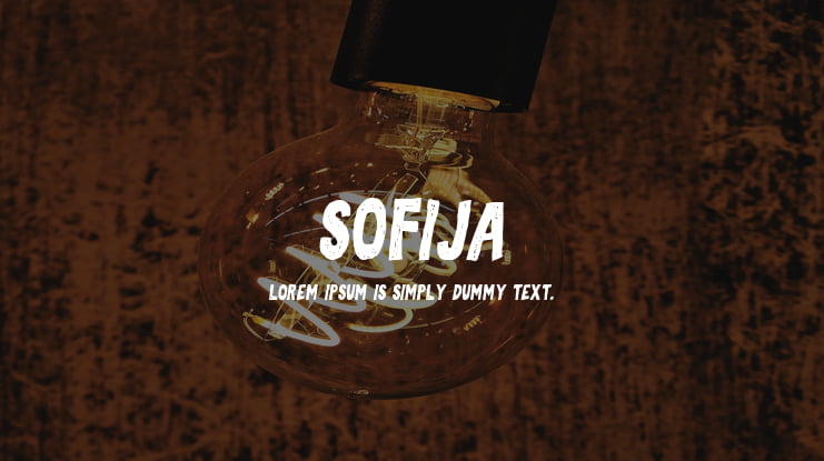 Sofija Font Family