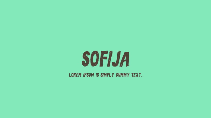 Sofija Font Family