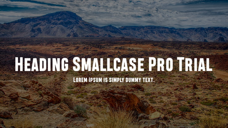 Heading Smallcase Pro Trial Font Family