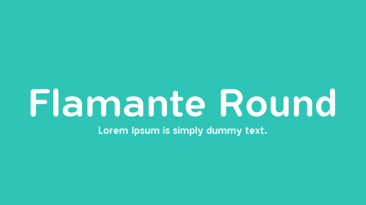 Flamante Round Font Family