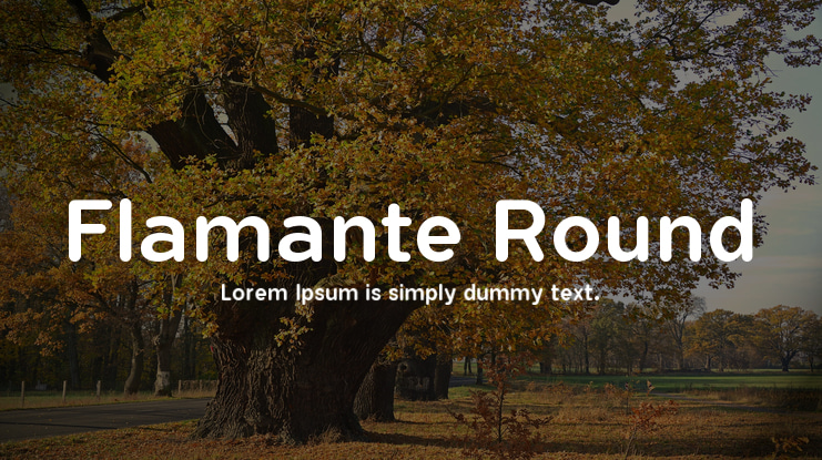 Flamante Round Font Family