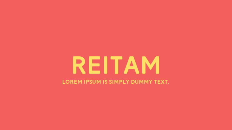 Reitam Font Family