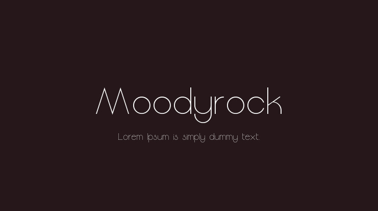 Moodyrock Font