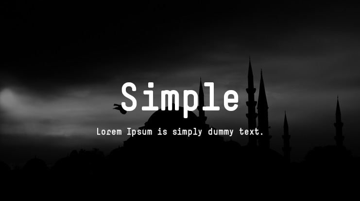 Simple Font Family
