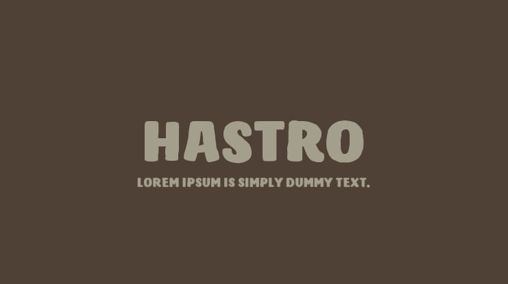 Hastro Font Family